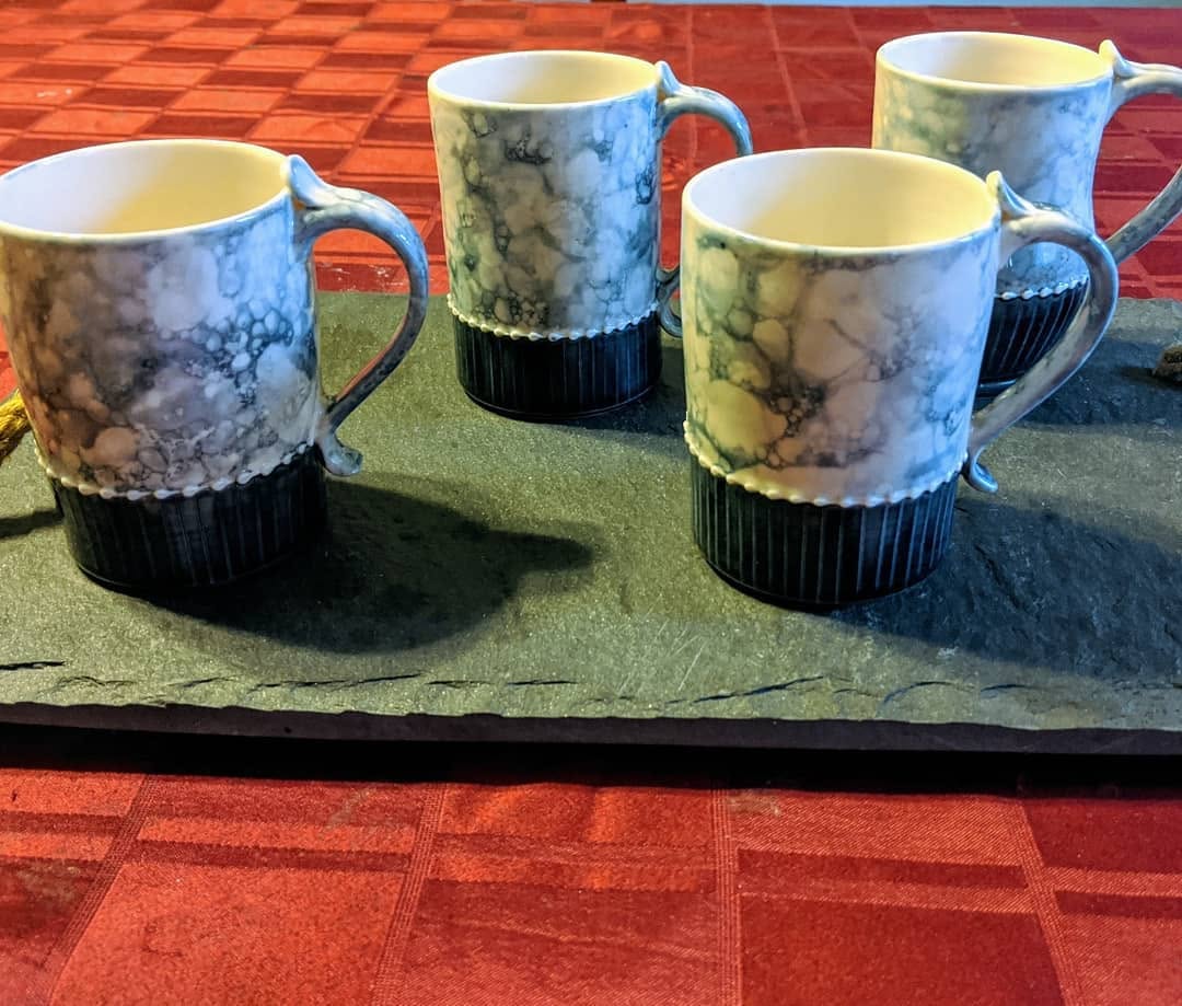 Handmade porcelain Christmas gift pieces